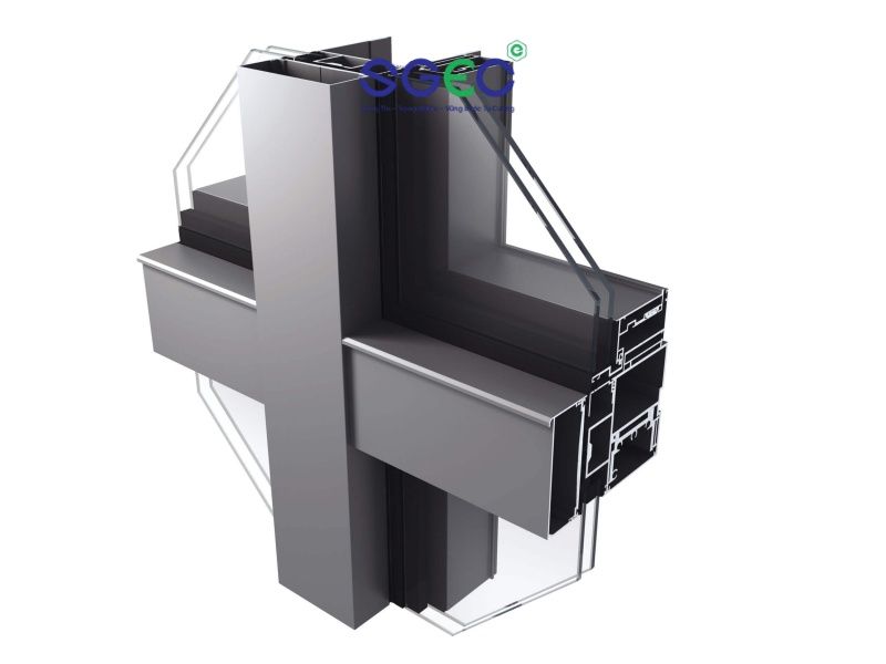 vách kính mặt dựng